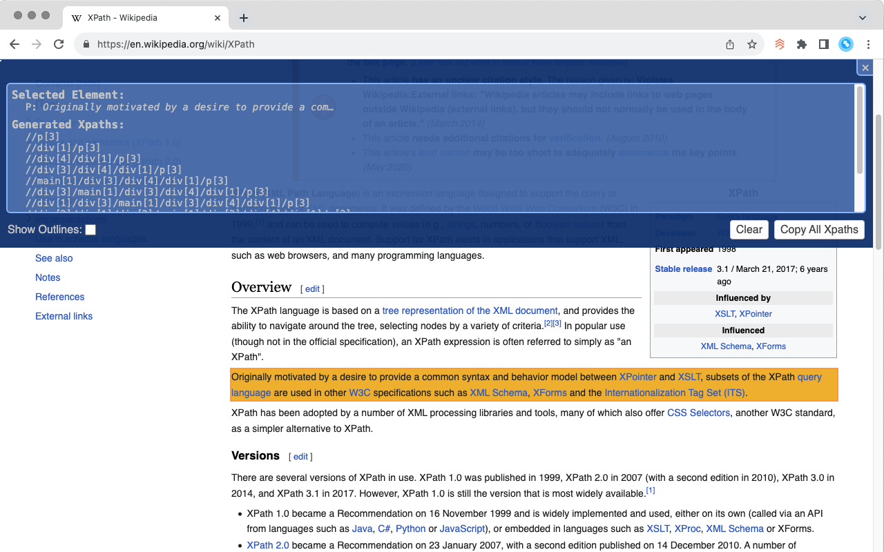 XPathMax - XPath Generator chrome谷歌浏览器插件_扩展第5张截图