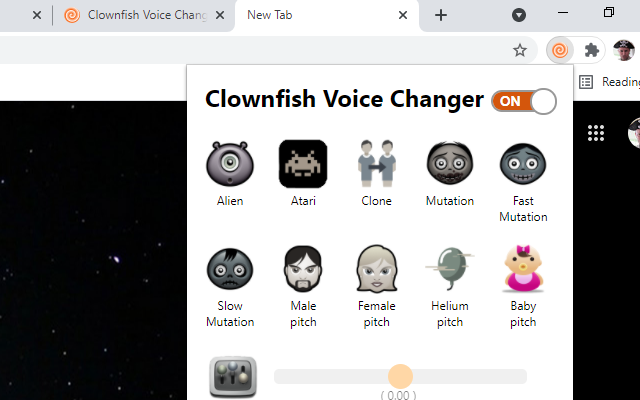 Clownfish Voice Changer for Chrome chrome谷歌浏览器插件_扩展第3张截图