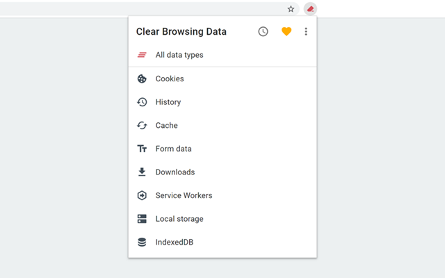 Clear Browsing Data chrome谷歌浏览器插件_扩展第2张截图