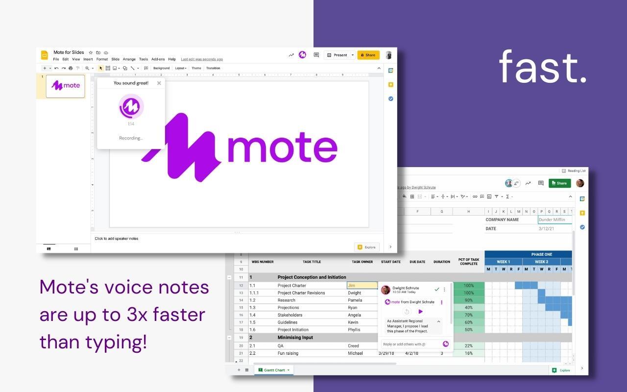 Mote：语音笔记和反馈 chrome谷歌浏览器插件_扩展第1张截图