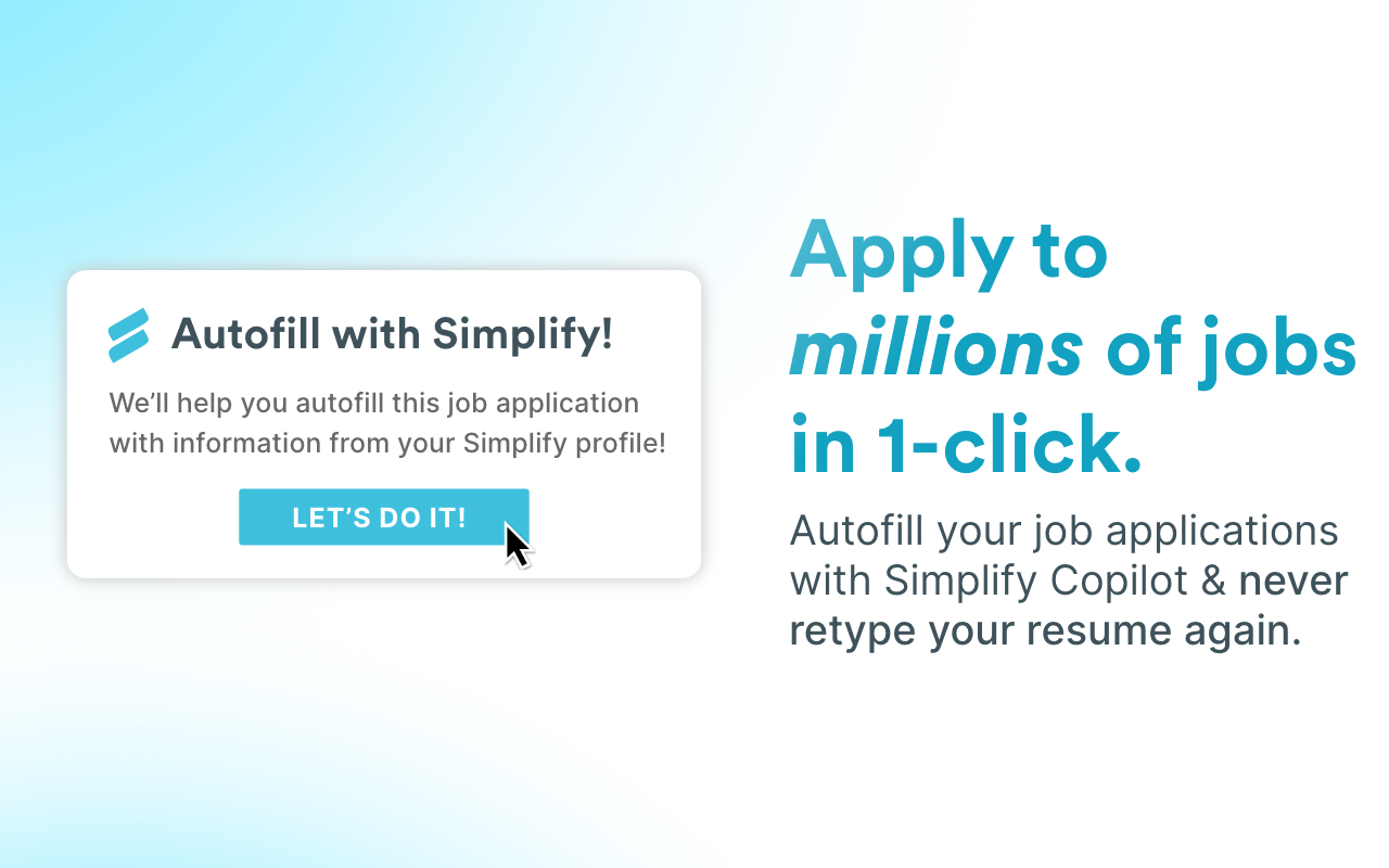 Simplify Copilot - Autofill job applications chrome谷歌浏览器插件_扩展第5张截图