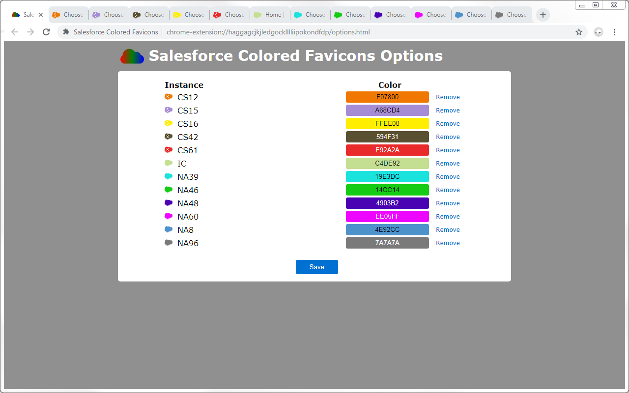 Salesforce Colored Favicons chrome谷歌浏览器插件_扩展第1张截图