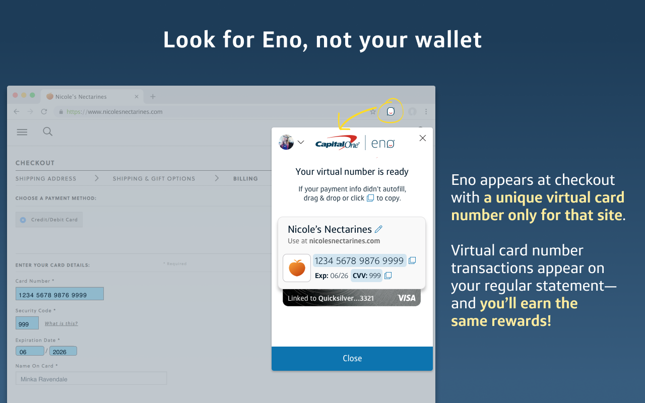 Eno® from Capital One® chrome谷歌浏览器插件_扩展第4张截图