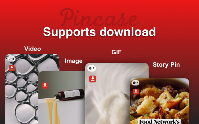 Pincase-Pinterest Video & Image Downloader chrome谷歌浏览器插件_扩展第1张截图