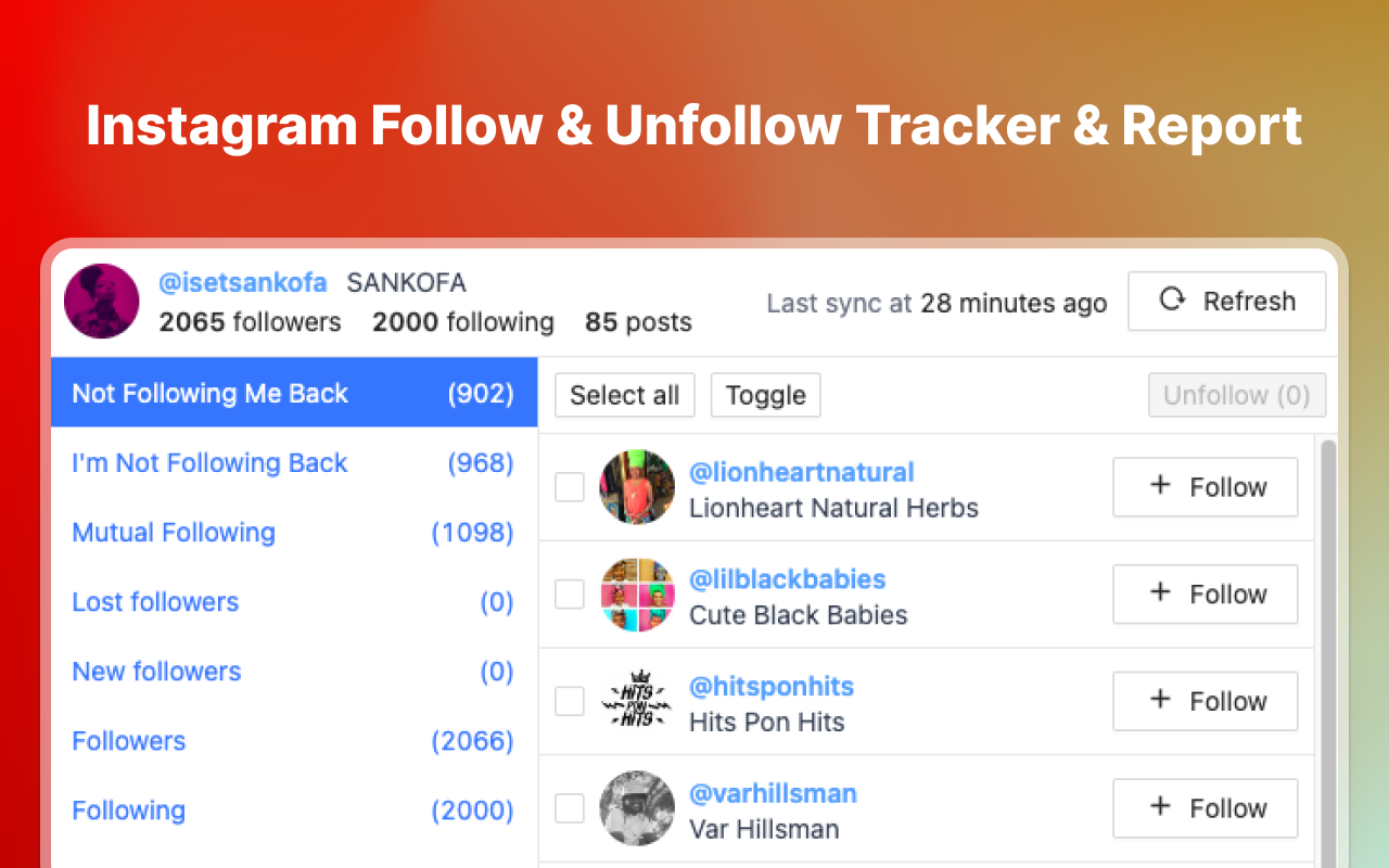 TrackFox - Instagram Followers & Unfollower Tracker chrome谷歌浏览器插件_扩展第1张截图