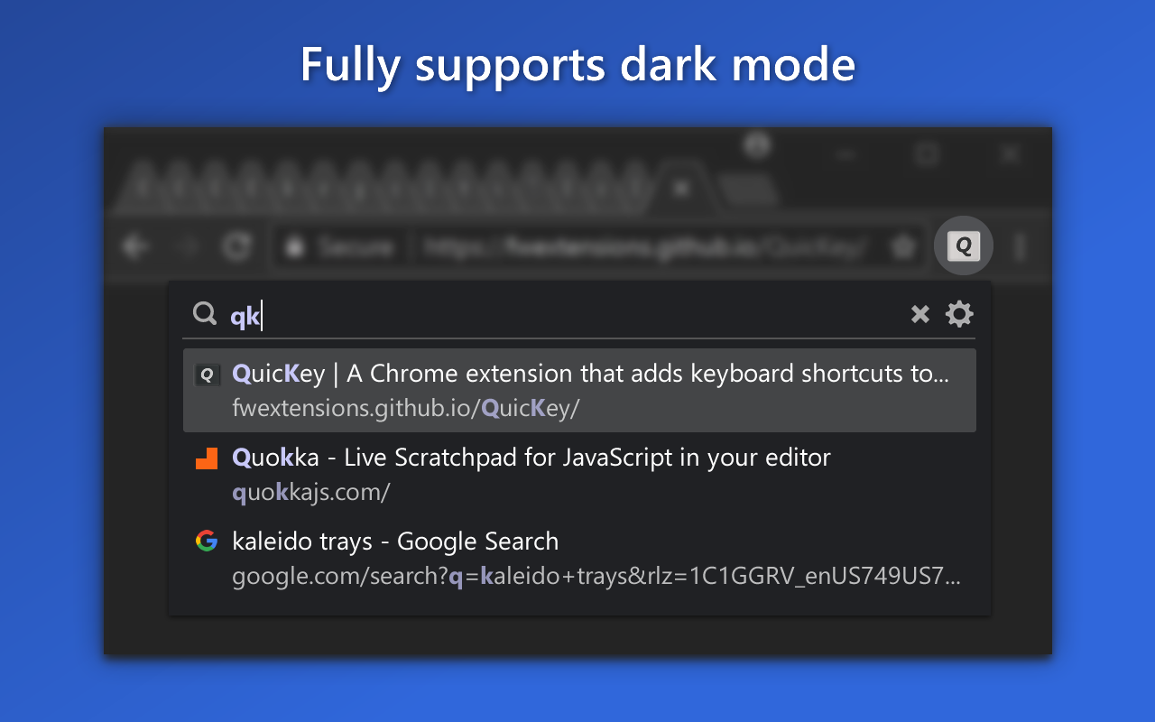 QuicKey – The quick tab switcher chrome谷歌浏览器插件_扩展第4张截图