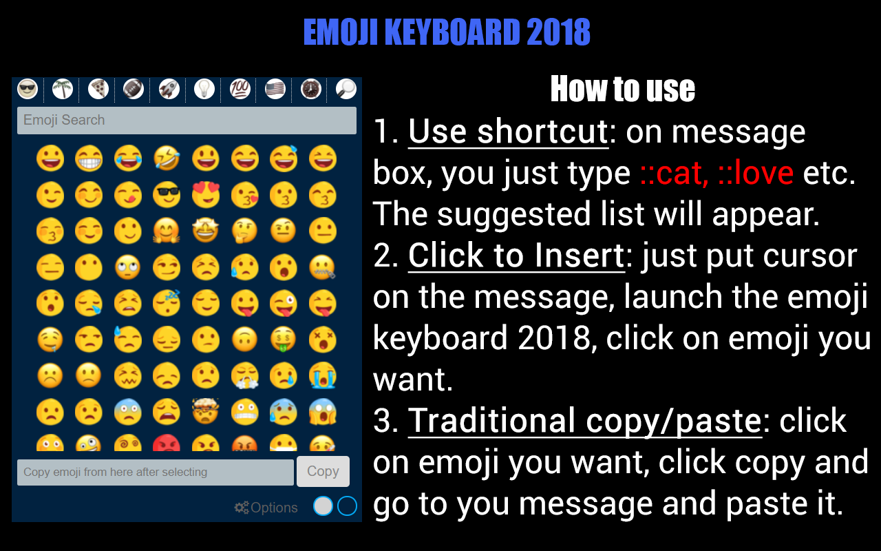 Emojis - Emoji Keyboard chrome谷歌浏览器插件_扩展第8张截图