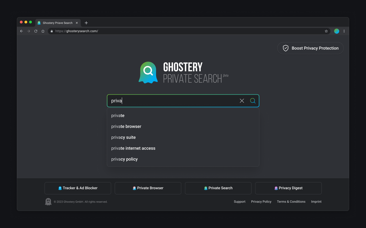 Ghostery Private Search for Chrome chrome谷歌浏览器插件_扩展第1张截图