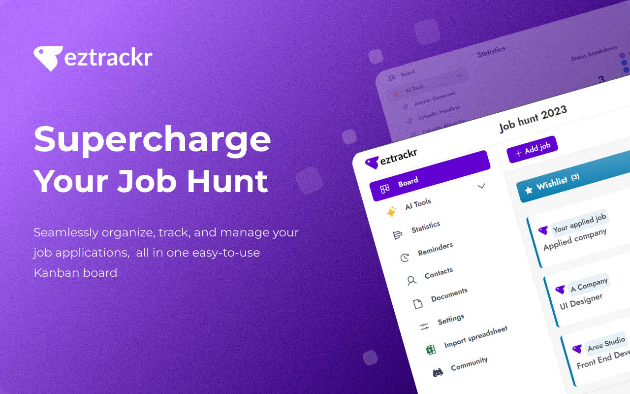 Eztrackr - Supercharge your job hunt chrome谷歌浏览器插件_扩展第5张截图