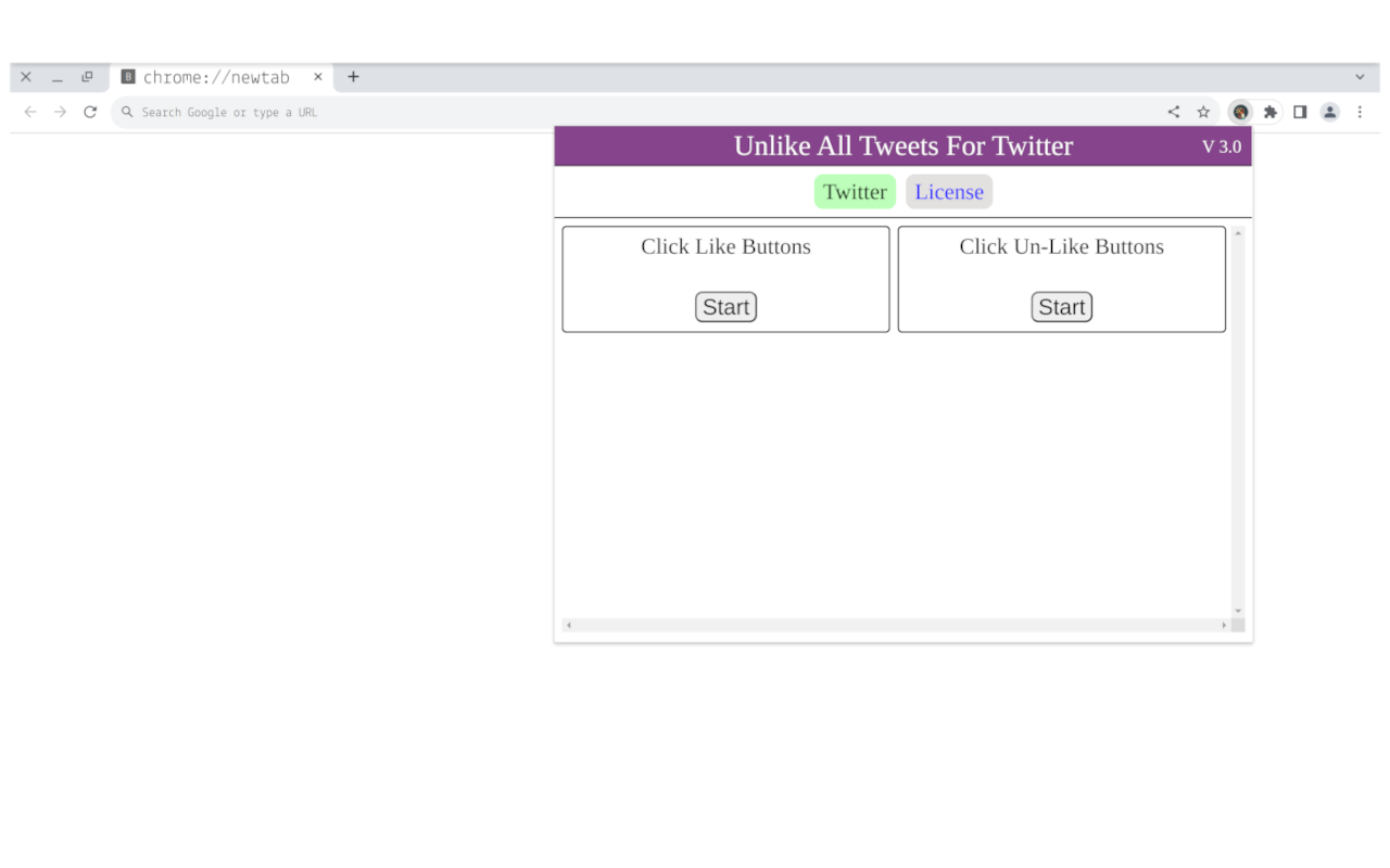 Unlike All Tweets - U.A.T chrome谷歌浏览器插件_扩展第1张截图