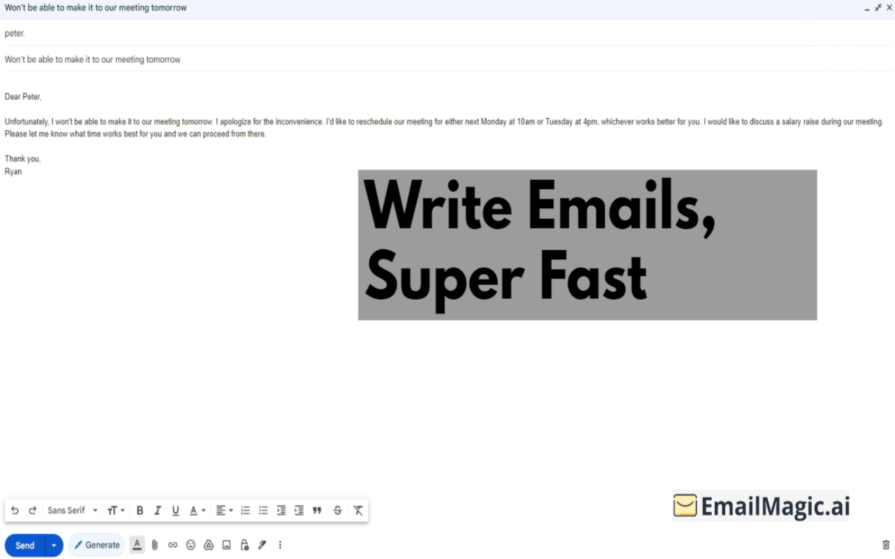 EmailMagic | AI Email Assistant chrome谷歌浏览器插件_扩展第6张截图
