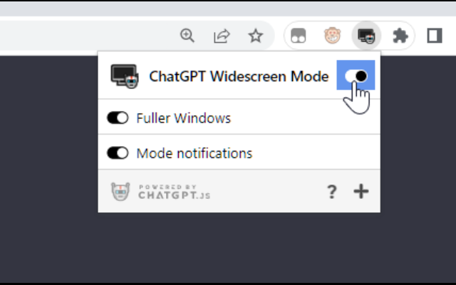 ChatGPT 宽屏模式 chrome谷歌浏览器插件_扩展第9张截图