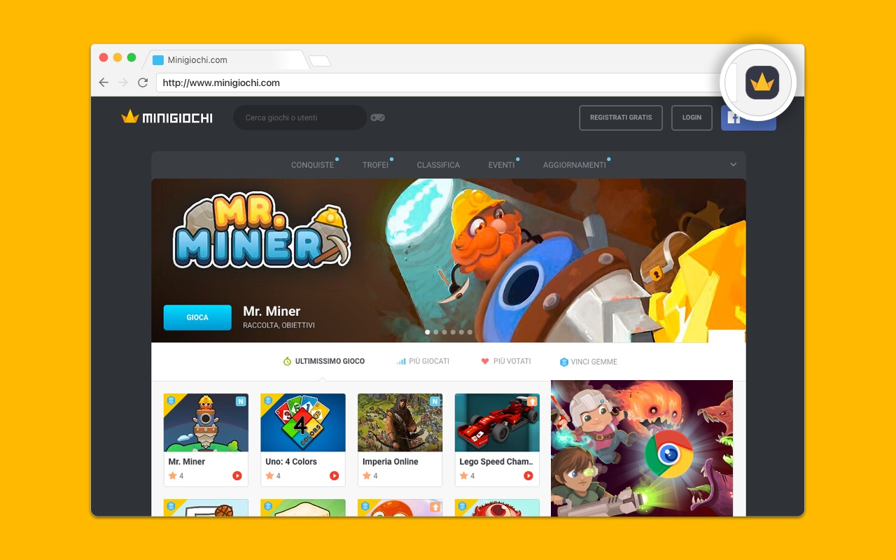 Minigiochi.com - Giochi Gratis chrome谷歌浏览器插件_扩展第1张截图