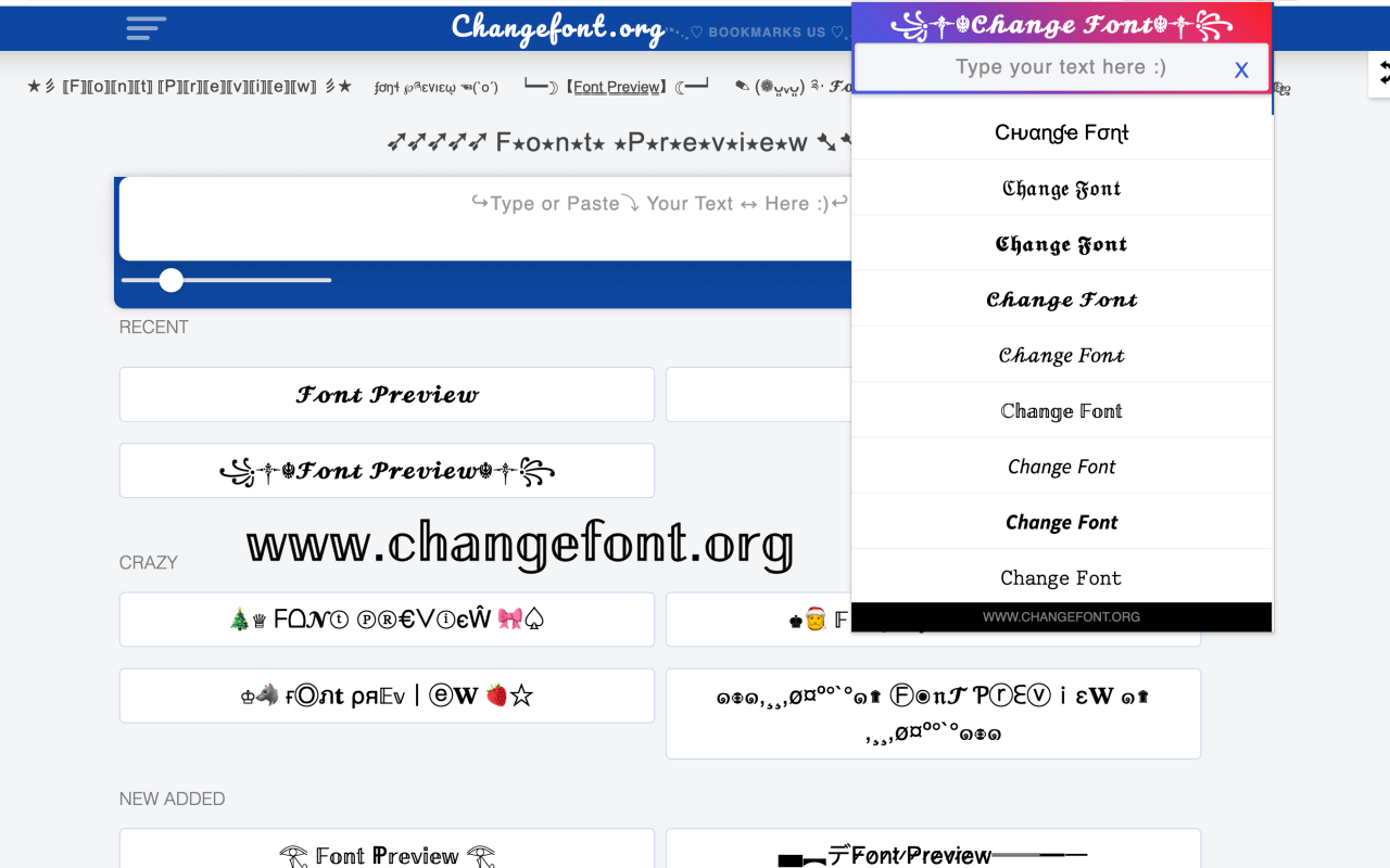 Change Font chrome谷歌浏览器插件_扩展第5张截图