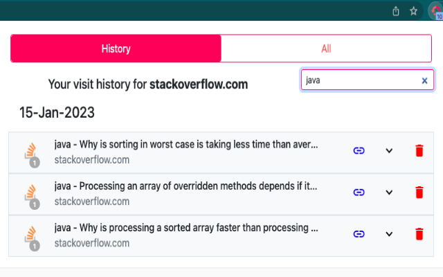 Quick History chrome谷歌浏览器插件_扩展第5张截图