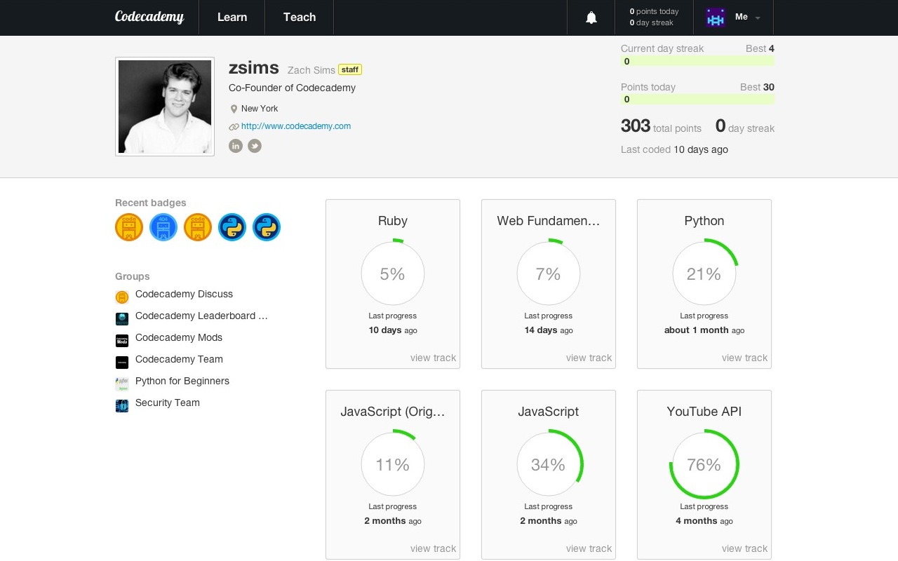 Codecademy User Streaks chrome谷歌浏览器插件_扩展第1张截图