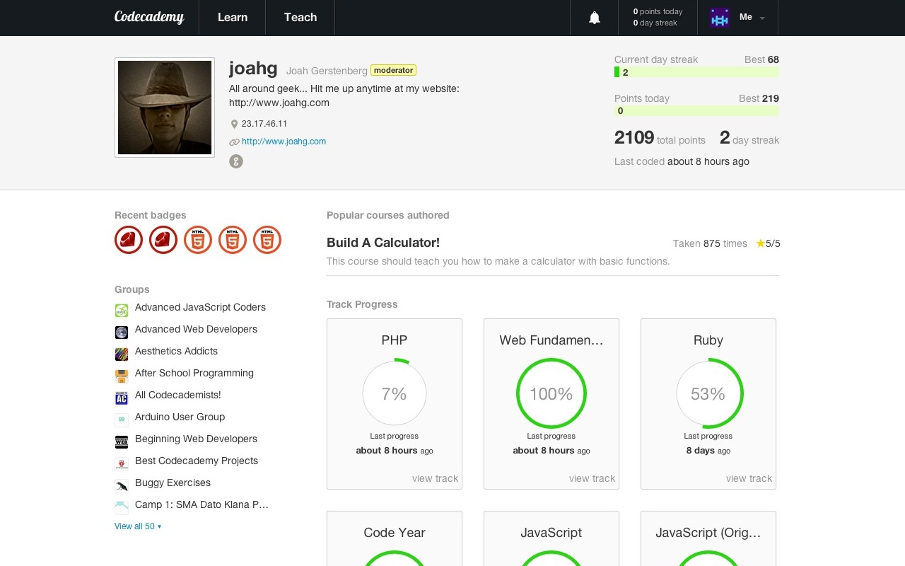 Codecademy User Streaks chrome谷歌浏览器插件_扩展第2张截图