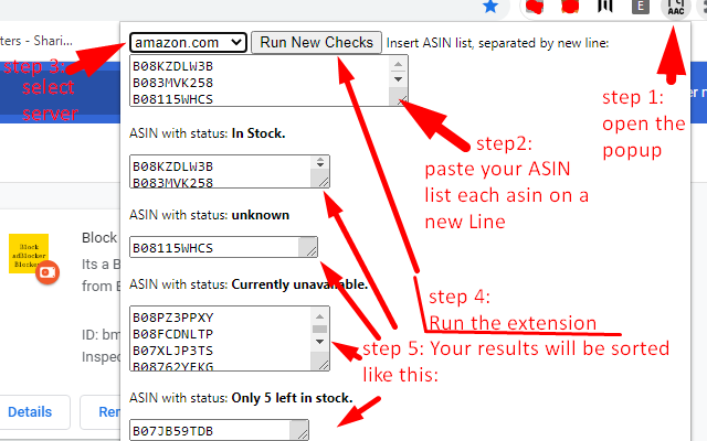 Amazon ASIN Checker chrome谷歌浏览器插件_扩展第1张截图