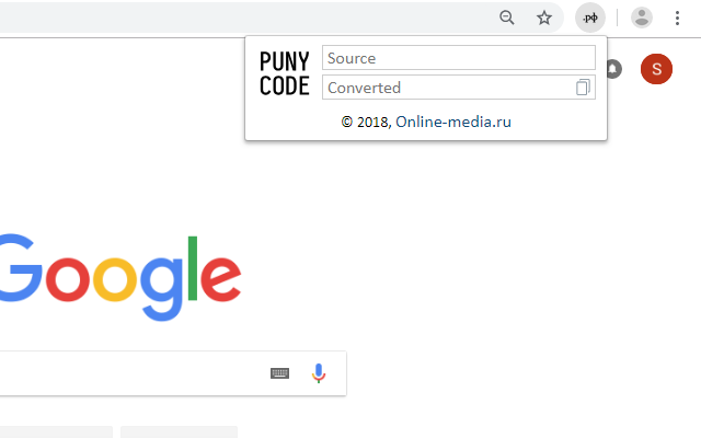 PunyCode Converter chrome谷歌浏览器插件_扩展第1张截图