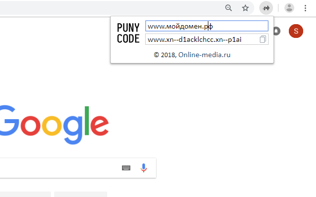 PunyCode Converter chrome谷歌浏览器插件_扩展第2张截图