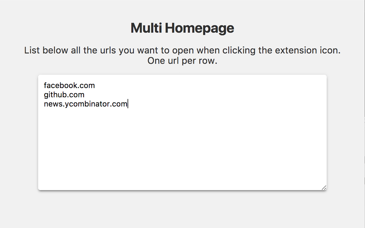 Multi Homepage chrome谷歌浏览器插件_扩展第1张截图