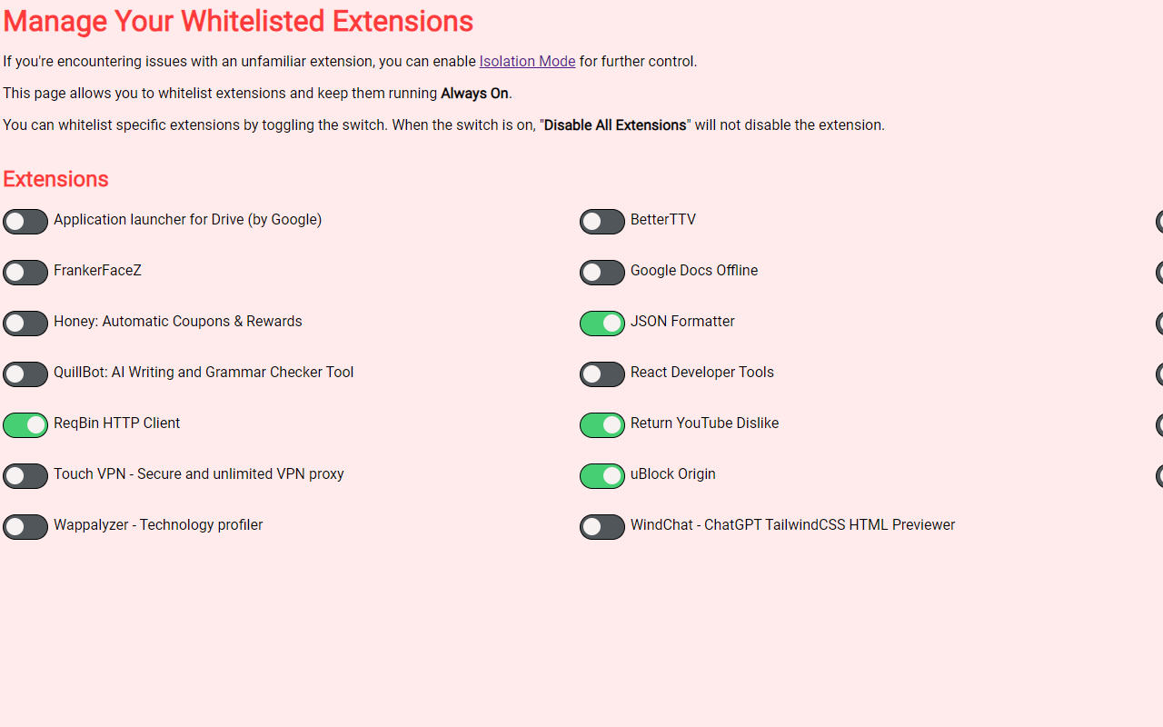 Disable All Extensions chrome谷歌浏览器插件_扩展第2张截图