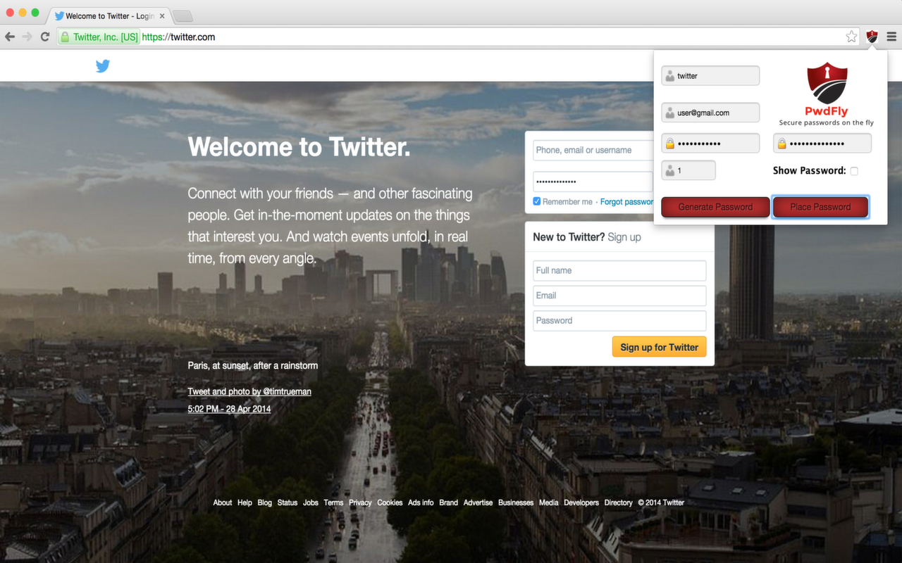 PwdFly chrome谷歌浏览器插件_扩展第2张截图