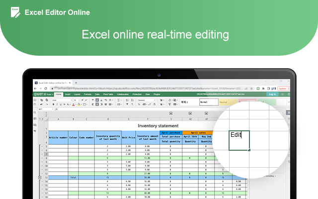 Excel在线编辑器 chrome谷歌浏览器插件_扩展第2张截图