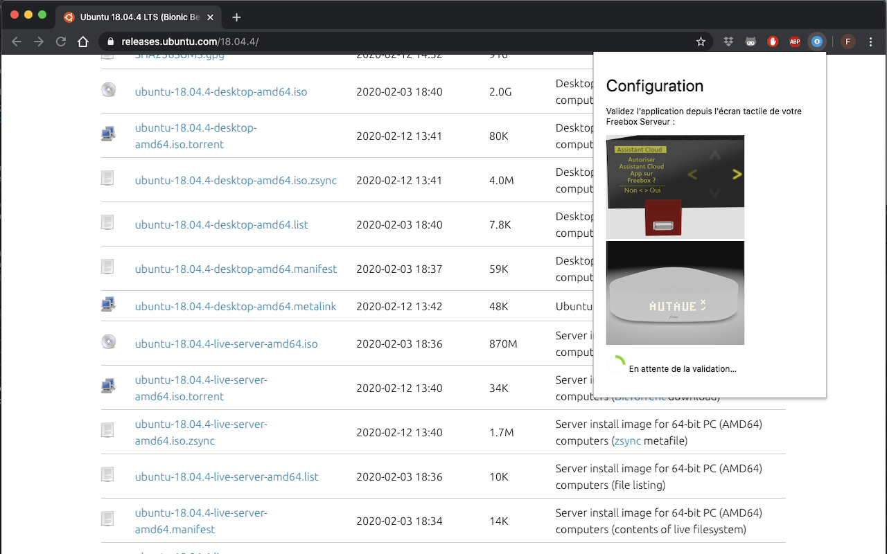 SendToFreebox chrome谷歌浏览器插件_扩展第2张截图