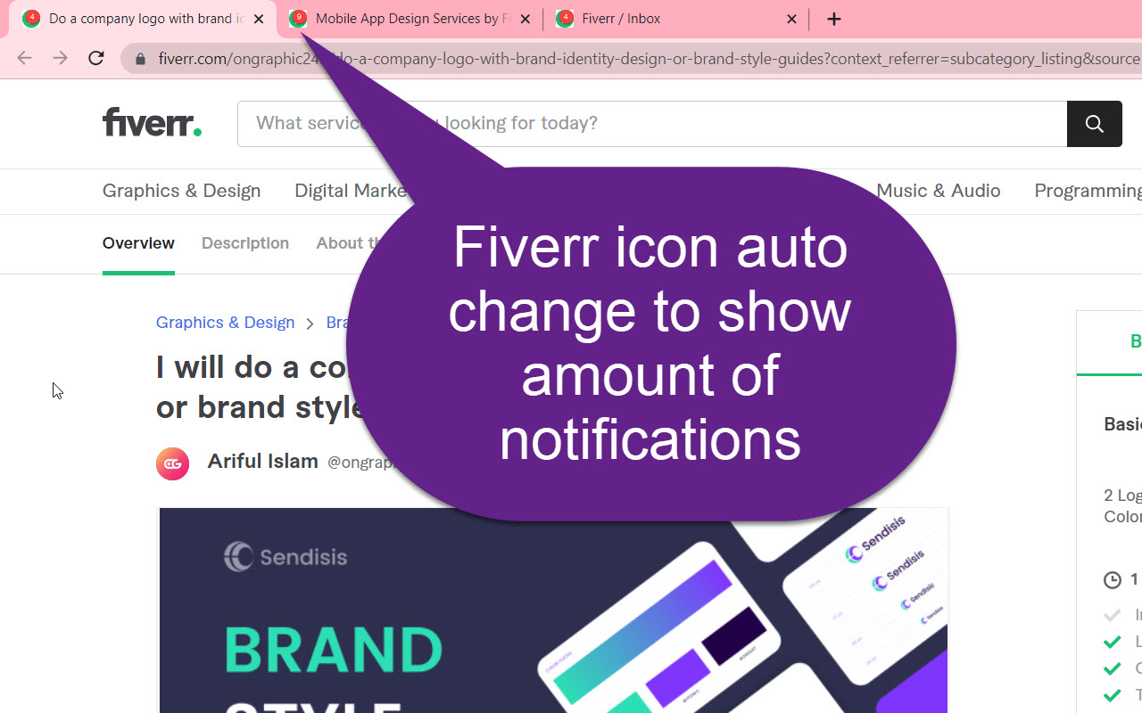 Fiverr Star Notification chrome谷歌浏览器插件_扩展第1张截图