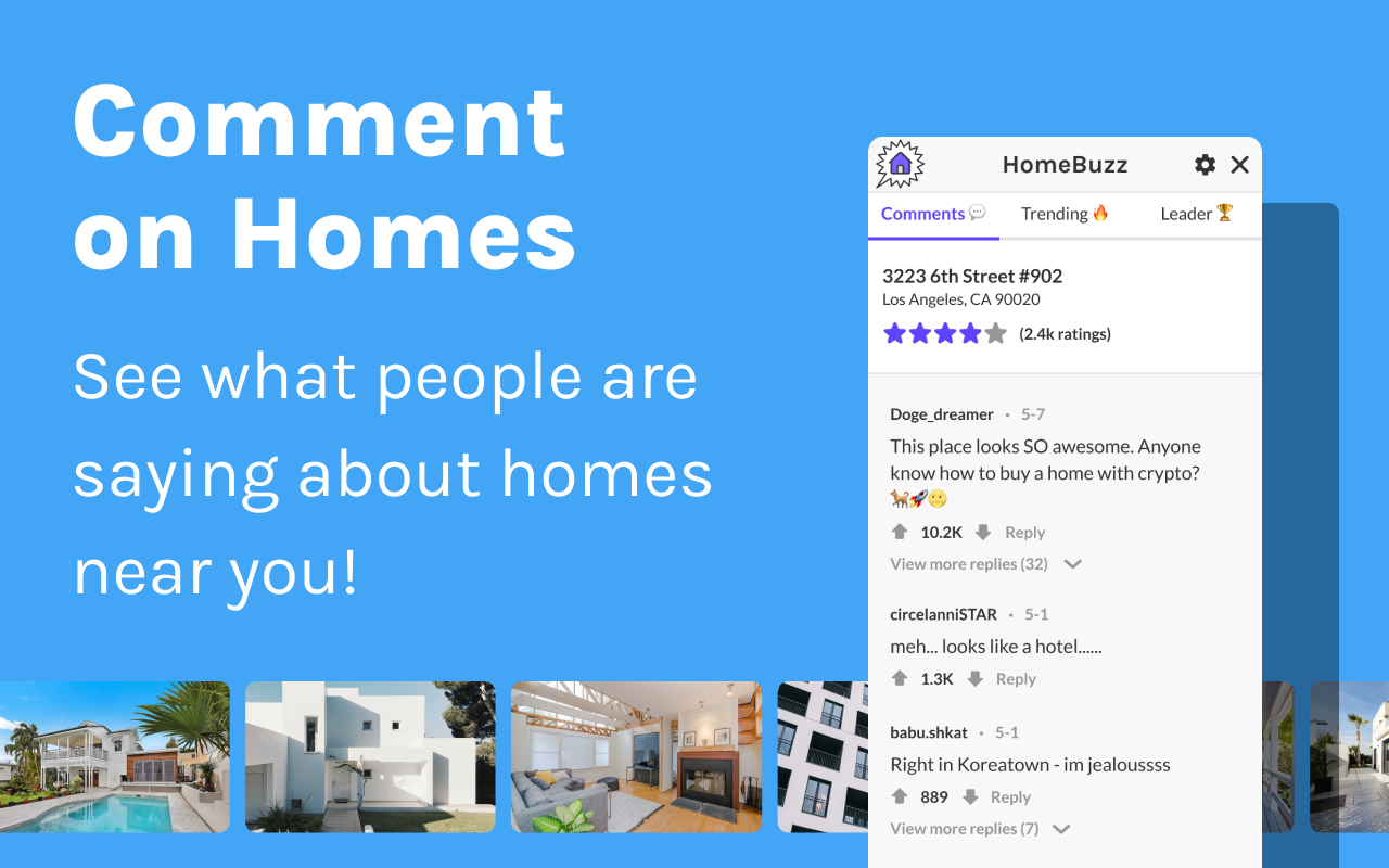 HomeBuzz - Comment on Real Estate Listings chrome谷歌浏览器插件_扩展第5张截图