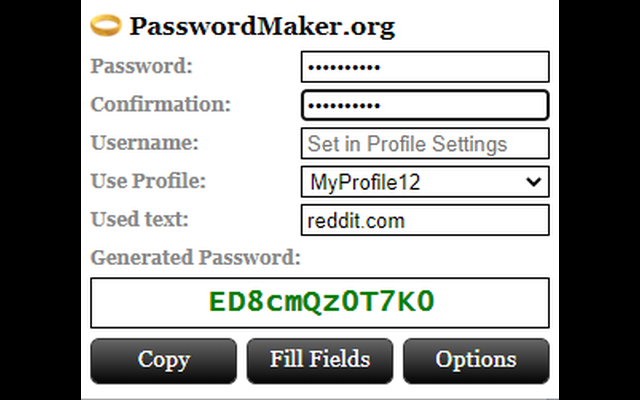 PasswordMaker (.org) chrome谷歌浏览器插件_扩展第1张截图