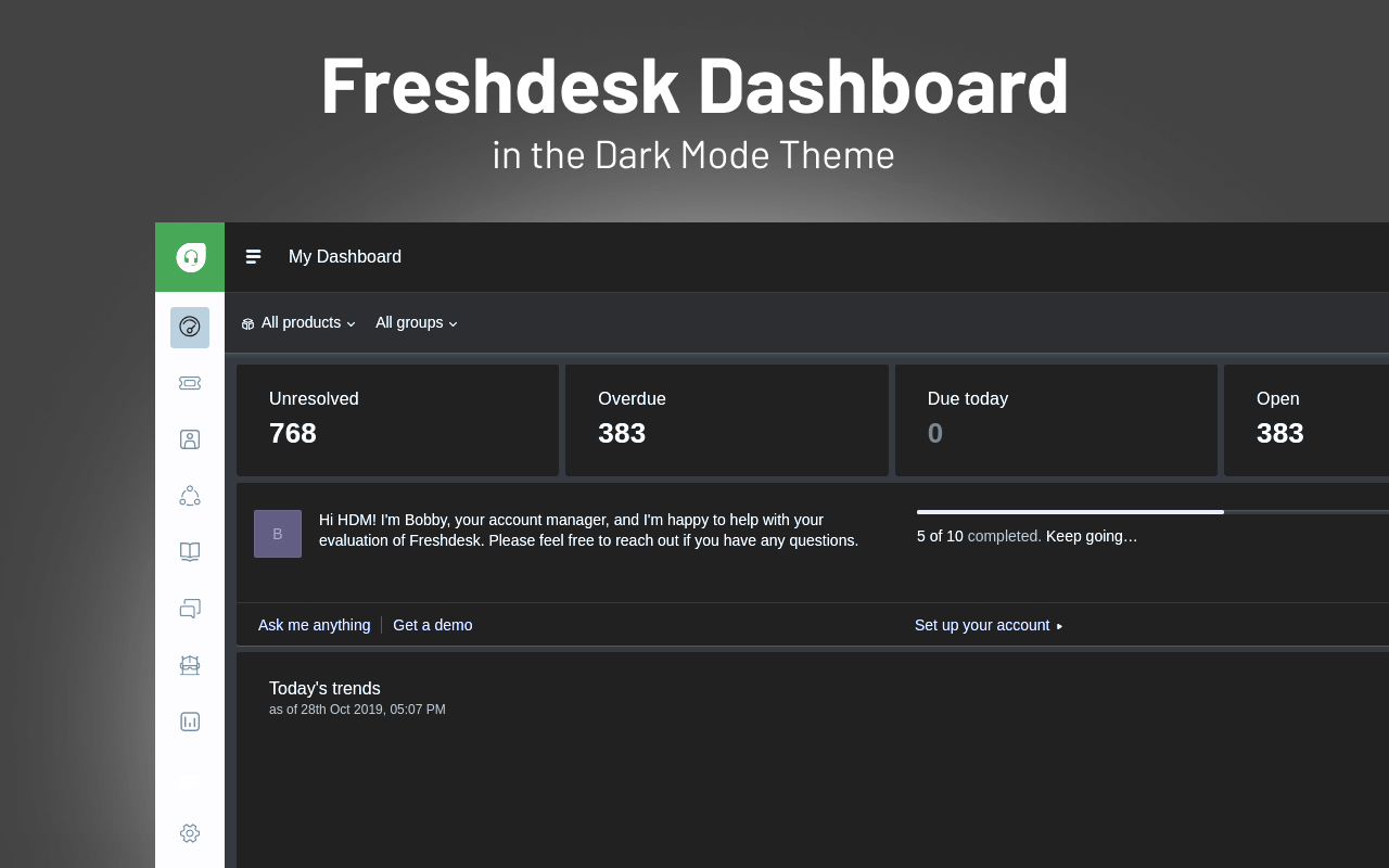 Dark Mode for Freshdesk chrome谷歌浏览器插件_扩展第4张截图