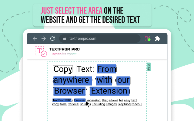 Text From PRO - 从任何地方复制文本 chrome谷歌浏览器插件_扩展第2张截图