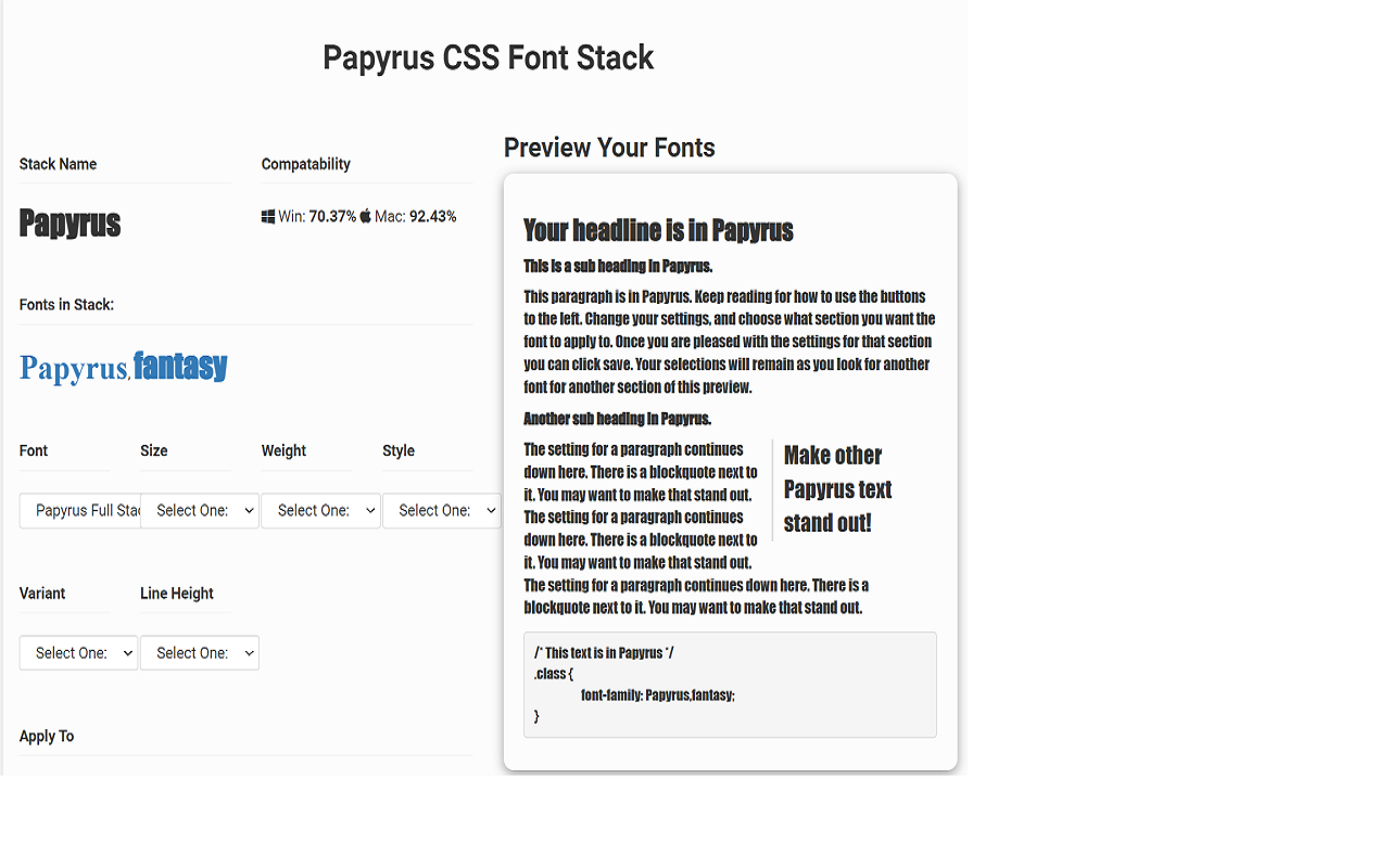 Papyrus Font Replacer chrome谷歌浏览器插件_扩展第1张截图