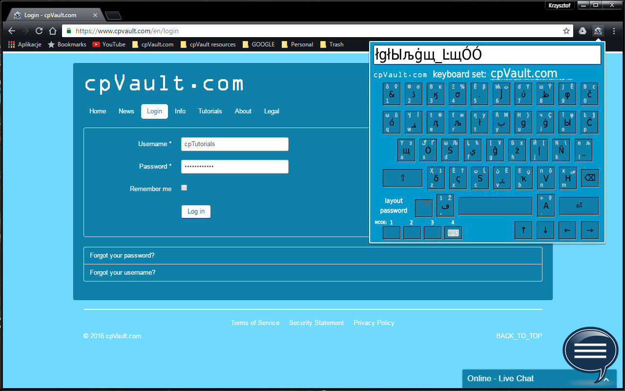 cpVault.com - Virtual Keyboard chrome谷歌浏览器插件_扩展第1张截图