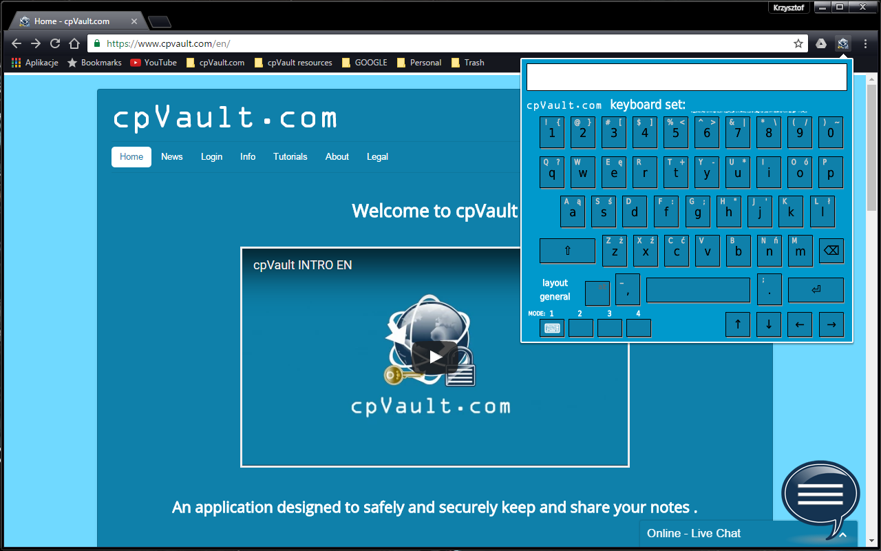 cpVault.com - Virtual Keyboard chrome谷歌浏览器插件_扩展第2张截图