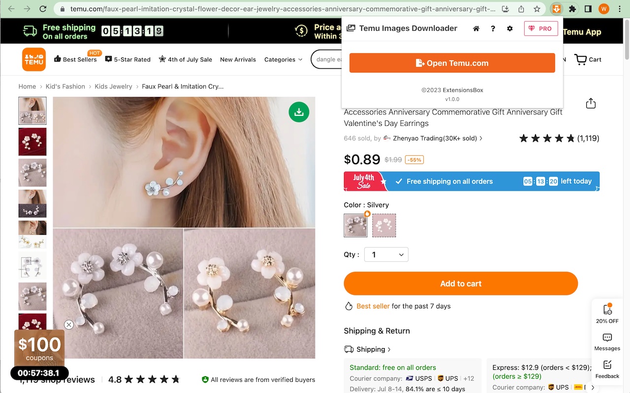 Temu Images Downloader chrome谷歌浏览器插件_扩展第3张截图