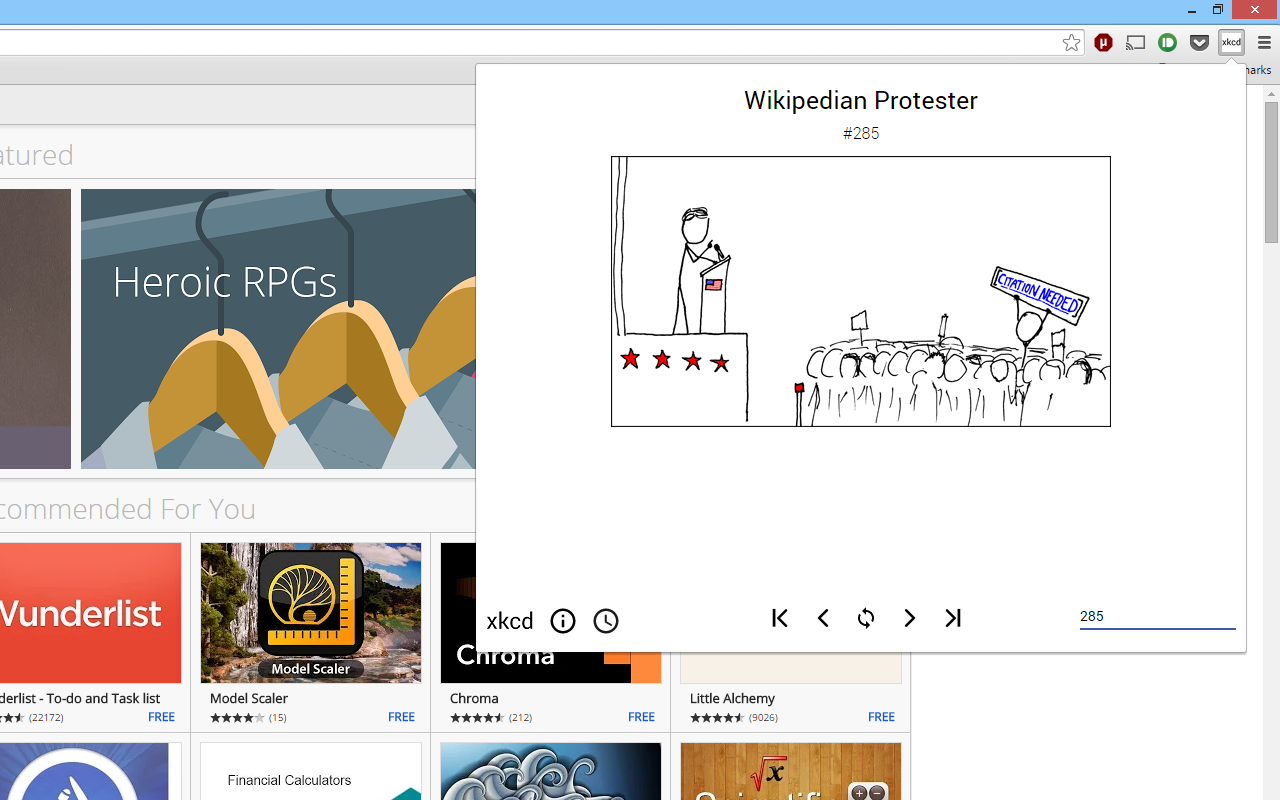 xkcd - Comics Viewer chrome谷歌浏览器插件_扩展第1张截图