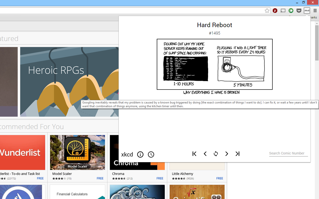 xkcd - Comics Viewer chrome谷歌浏览器插件_扩展第3张截图