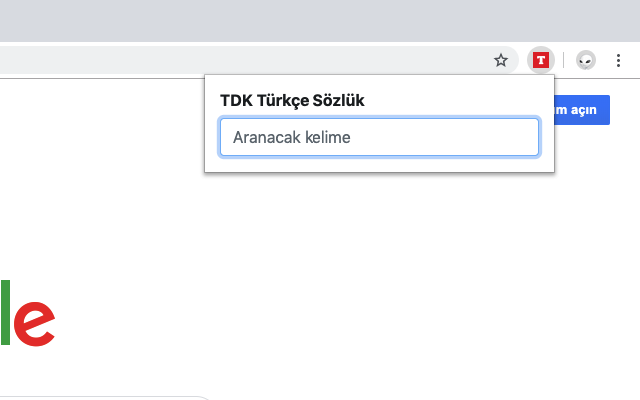 TDK Türkçe Sözlük chrome谷歌浏览器插件_扩展第1张截图
