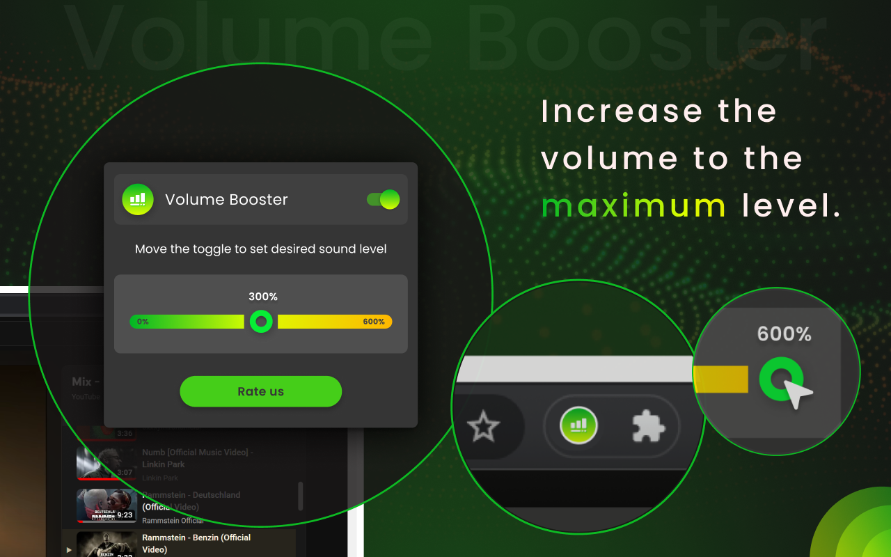 Volume Booster: Sound Booster tool chrome谷歌浏览器插件_扩展第1张截图