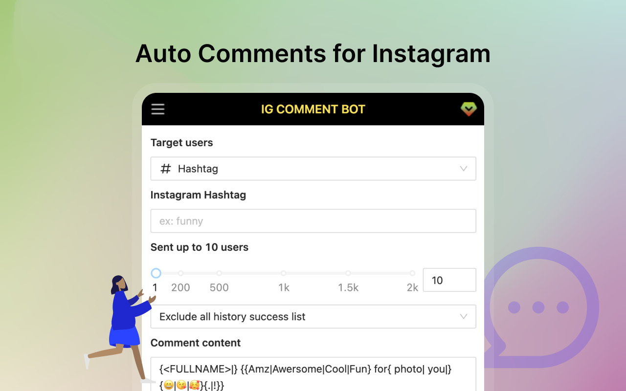 CommentFox - IG Comment Bot chrome谷歌浏览器插件_扩展第2张截图