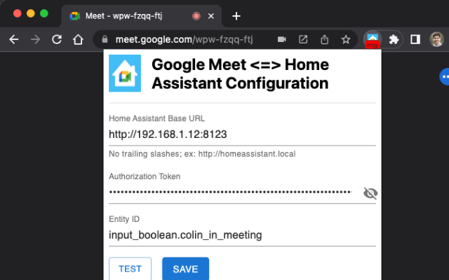 Google Meet <=> Home Assistant chrome谷歌浏览器插件_扩展第1张截图