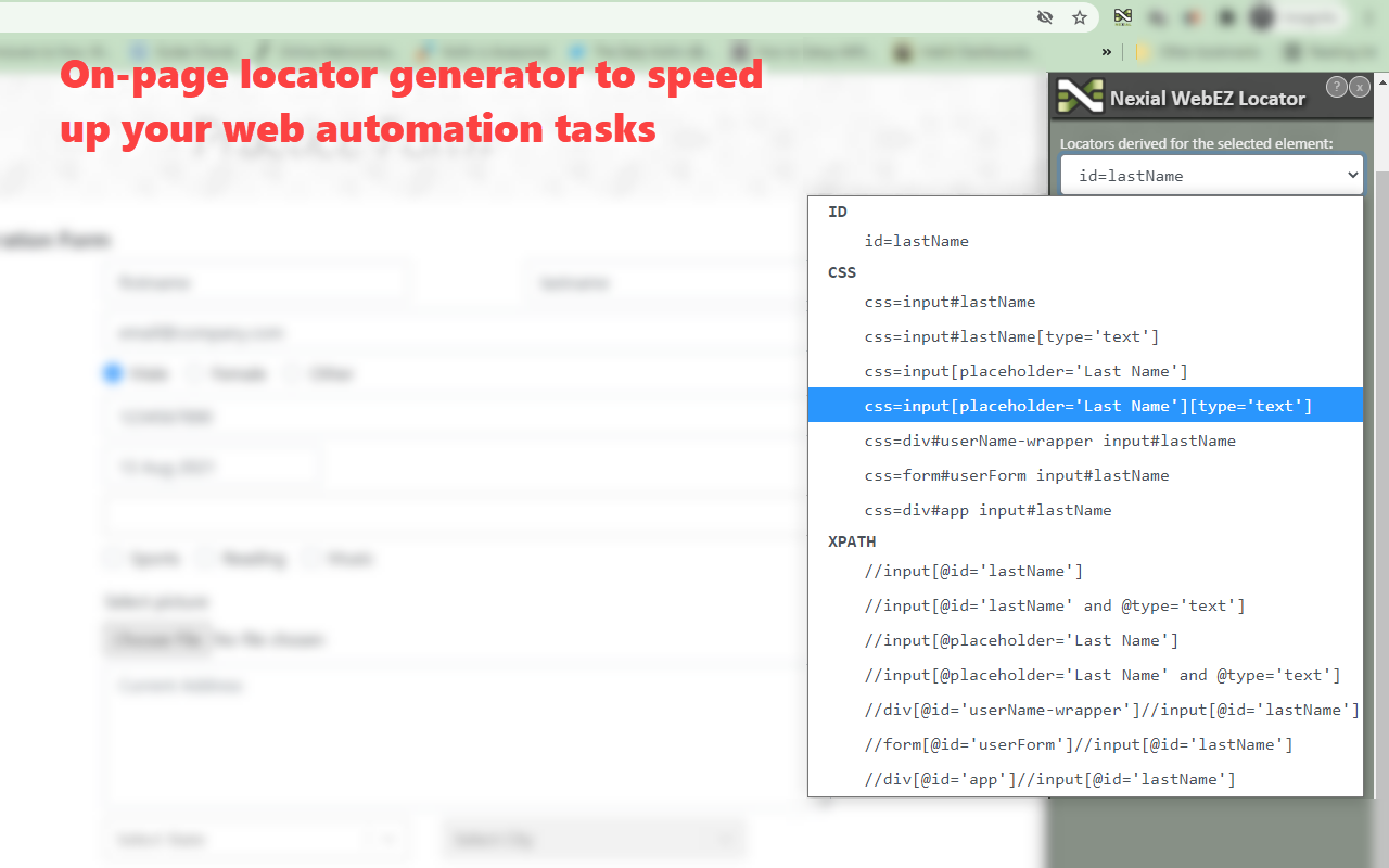Nexial WebEZ chrome谷歌浏览器插件_扩展第3张截图