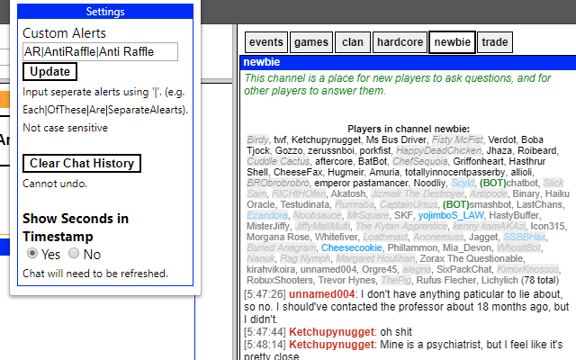 KoL Chat Enhancement Suite chrome谷歌浏览器插件_扩展第2张截图