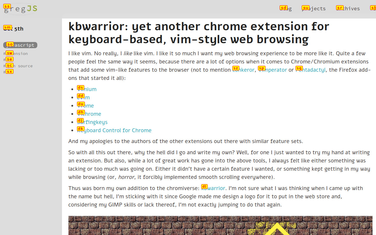 kbwarrior chrome谷歌浏览器插件_扩展第1张截图