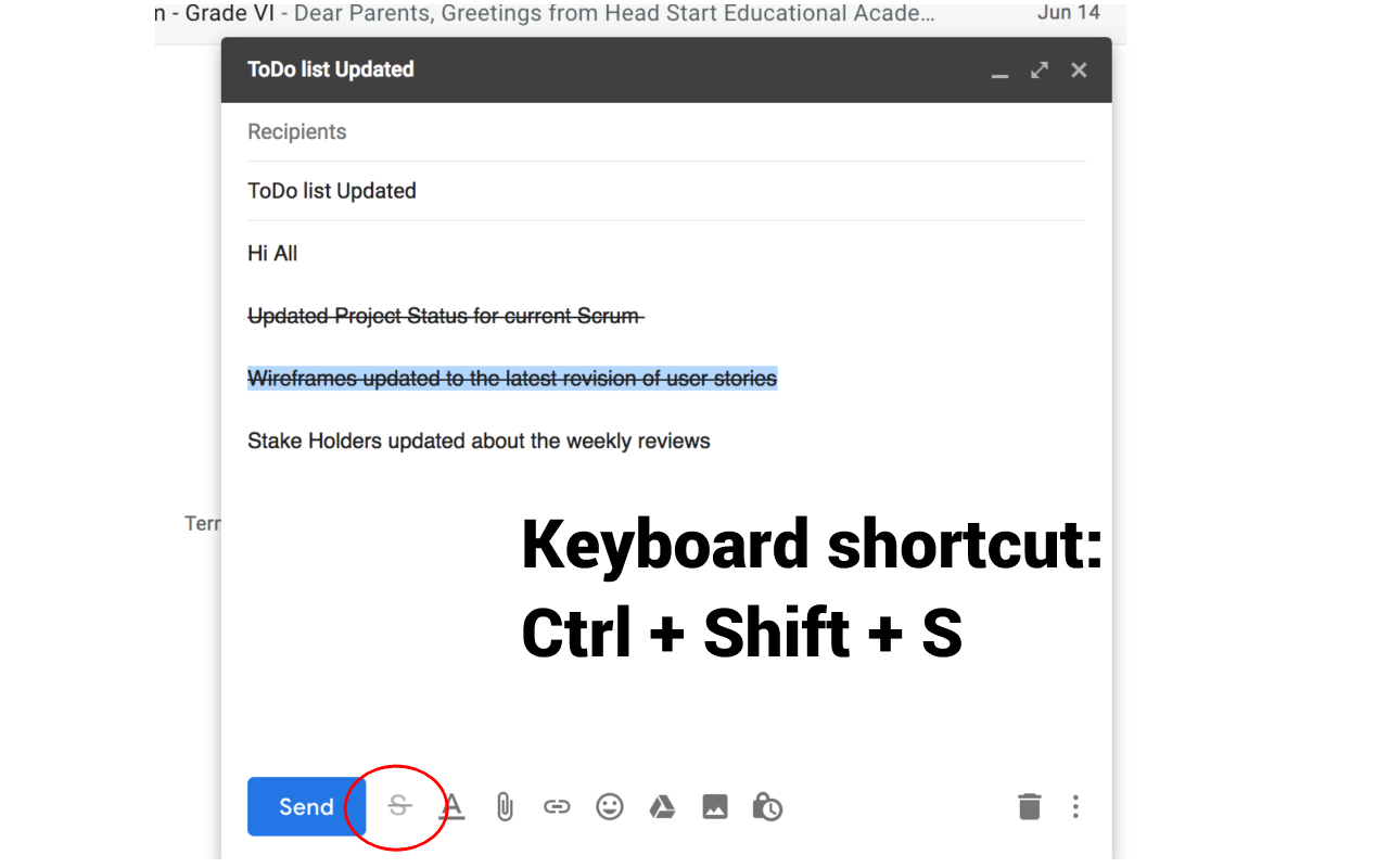 StrikeThrough for Gmail chrome谷歌浏览器插件_扩展第4张截图