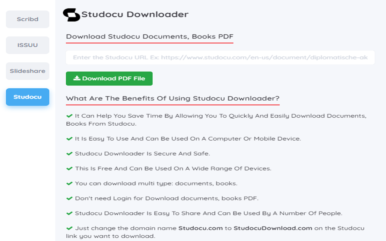 Scribd, Issuu, Studocu Downloader chrome谷歌浏览器插件_扩展第1张截图