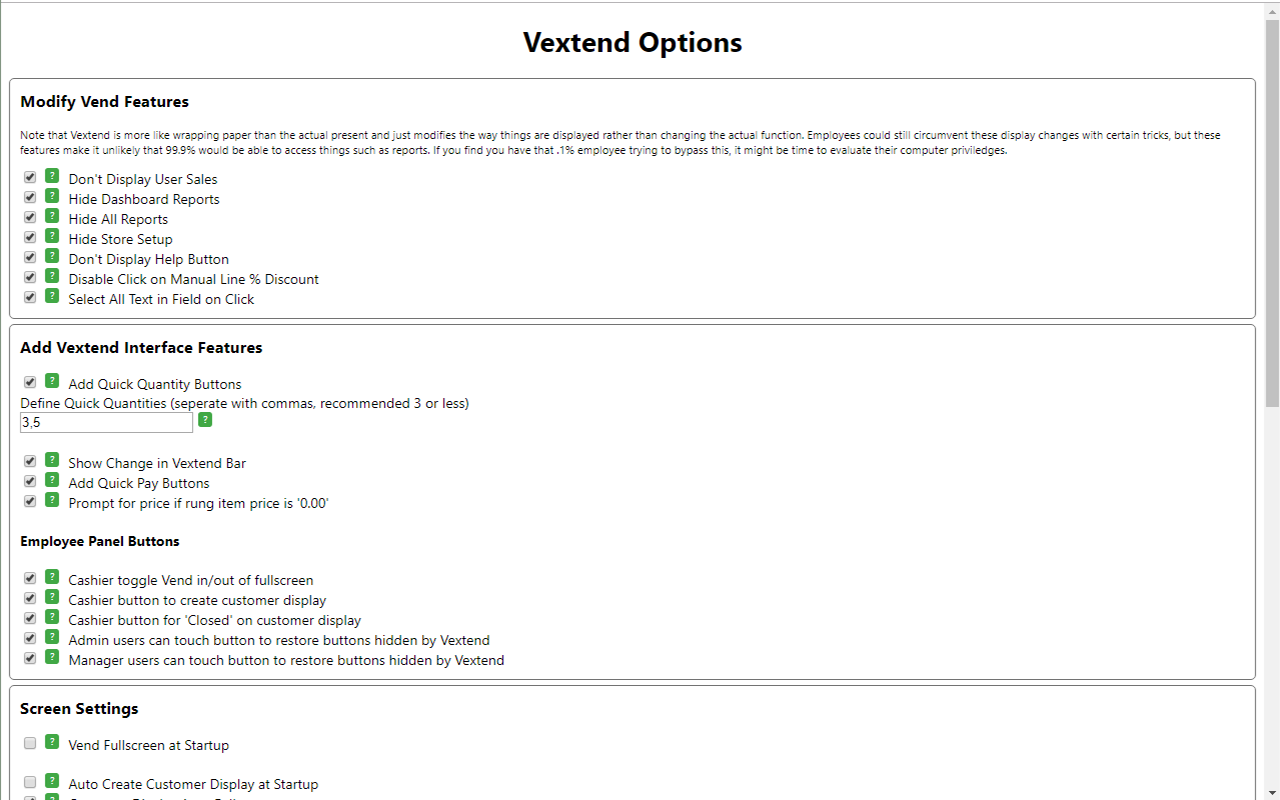 Vextend Sell - Extend Vend POS Sell Screen chrome谷歌浏览器插件_扩展第2张截图